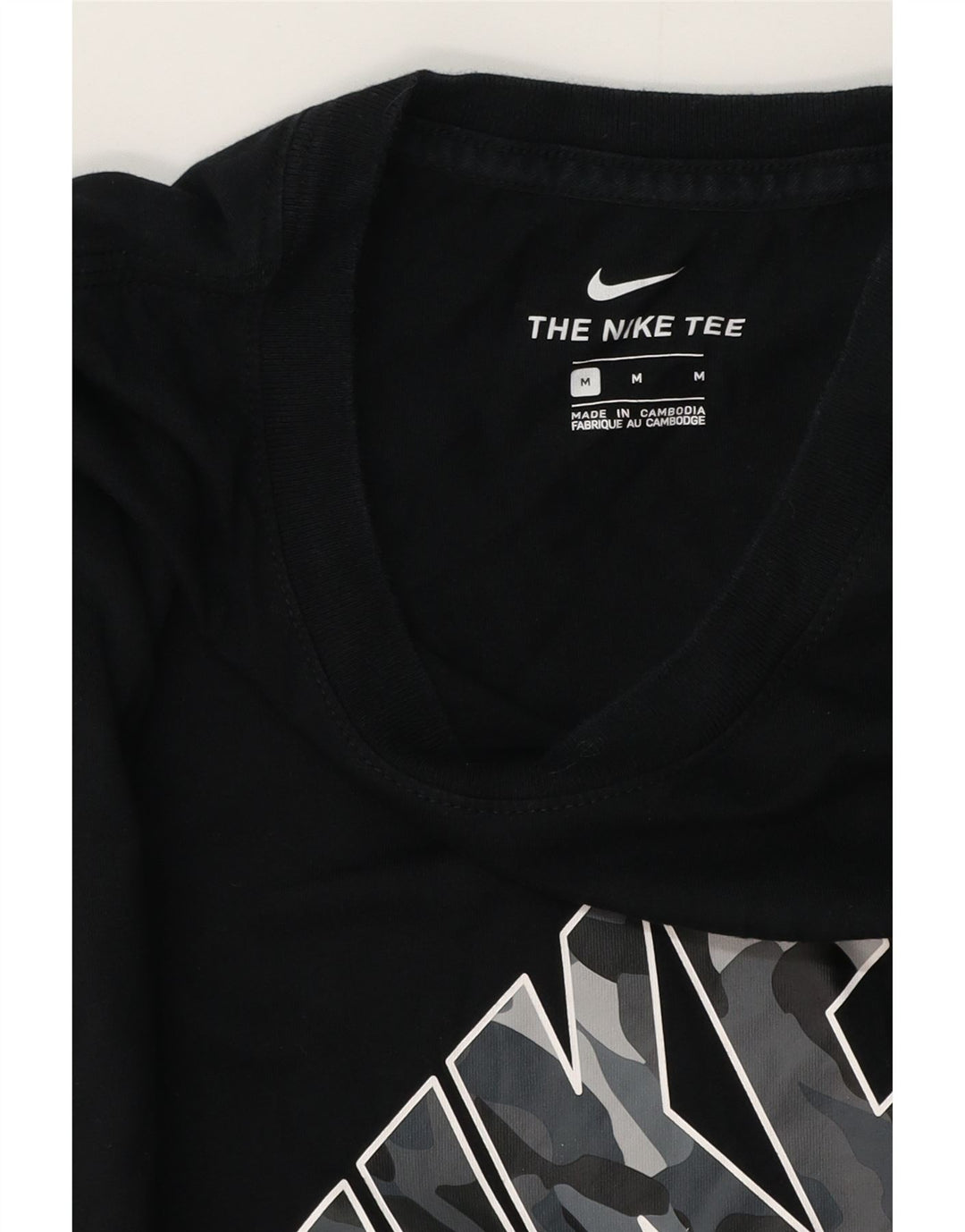 Camiseta Nike masculina gráfica Top médio preto