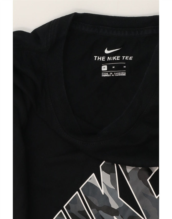 Camiseta Nike masculina gráfica Top médio preto