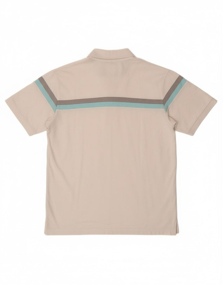 Camisa polo masculina Lee média listrada branca