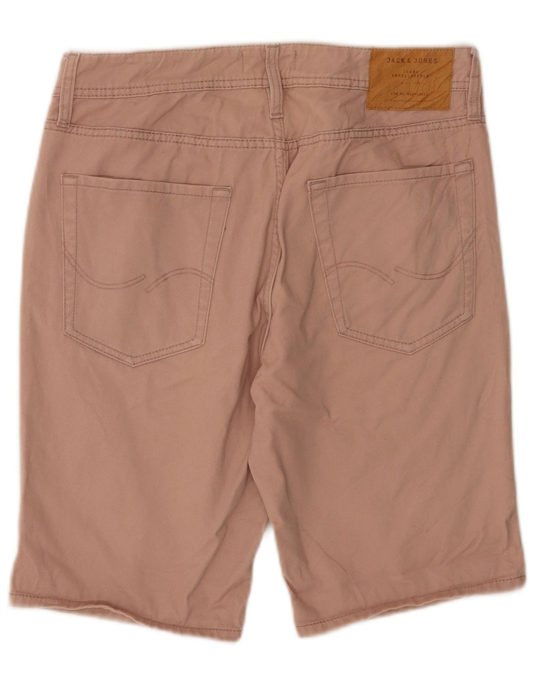 JACK & JONES Masculino Regular Fit Chino Shorts Pequeno W29 Algodão Rosa