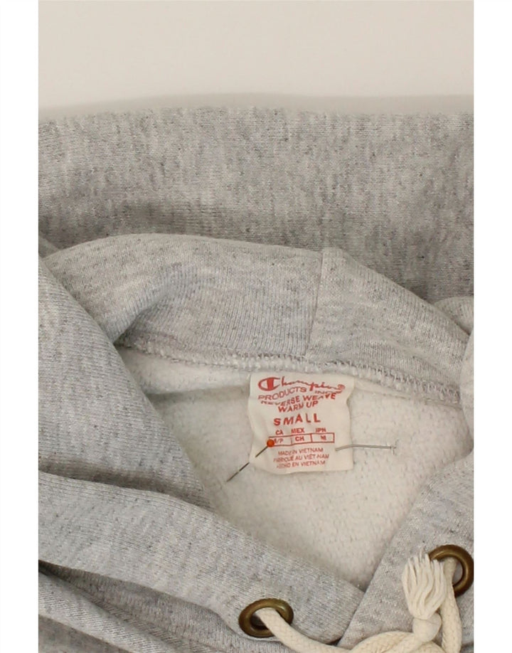 CHAMPION Womens Hoodie Jumper UK 10 Small Grey Cotton Vintage Champion and Second-Hand Champion from Messina Hembry 