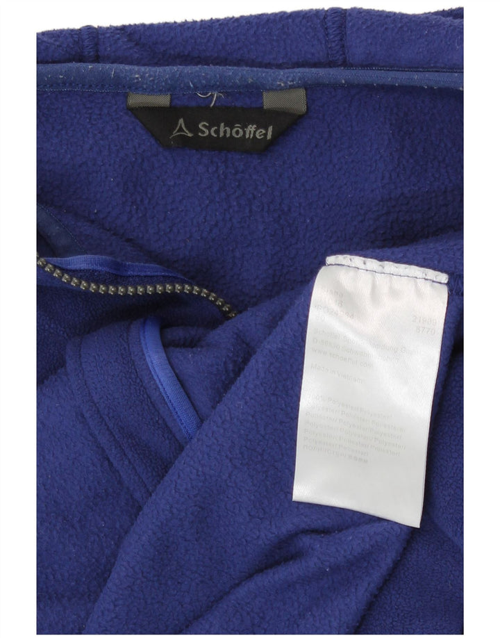 Jaqueta de lã com capuz feminina Schoffel UK 14 poliéster azul marinho médio