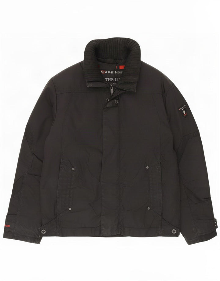 Jaqueta corta-vento masculina Cape Horn regular fit UK 40 grande poliamida preta