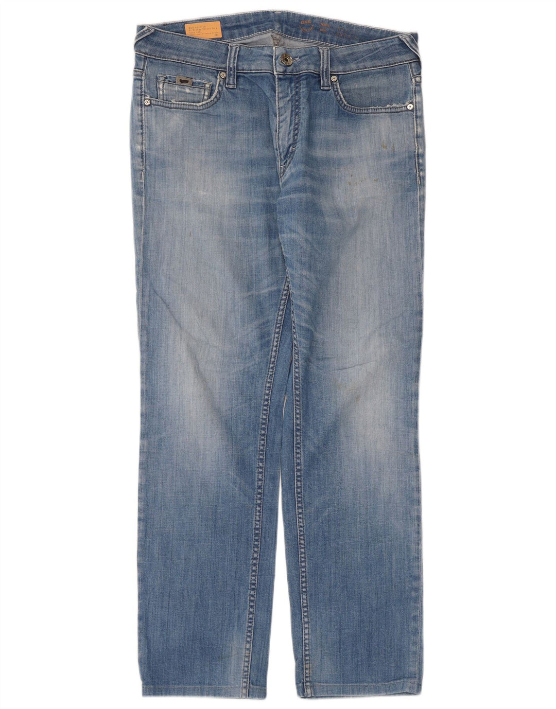 Calça jeans reta feminina Gas W34 L29 azul