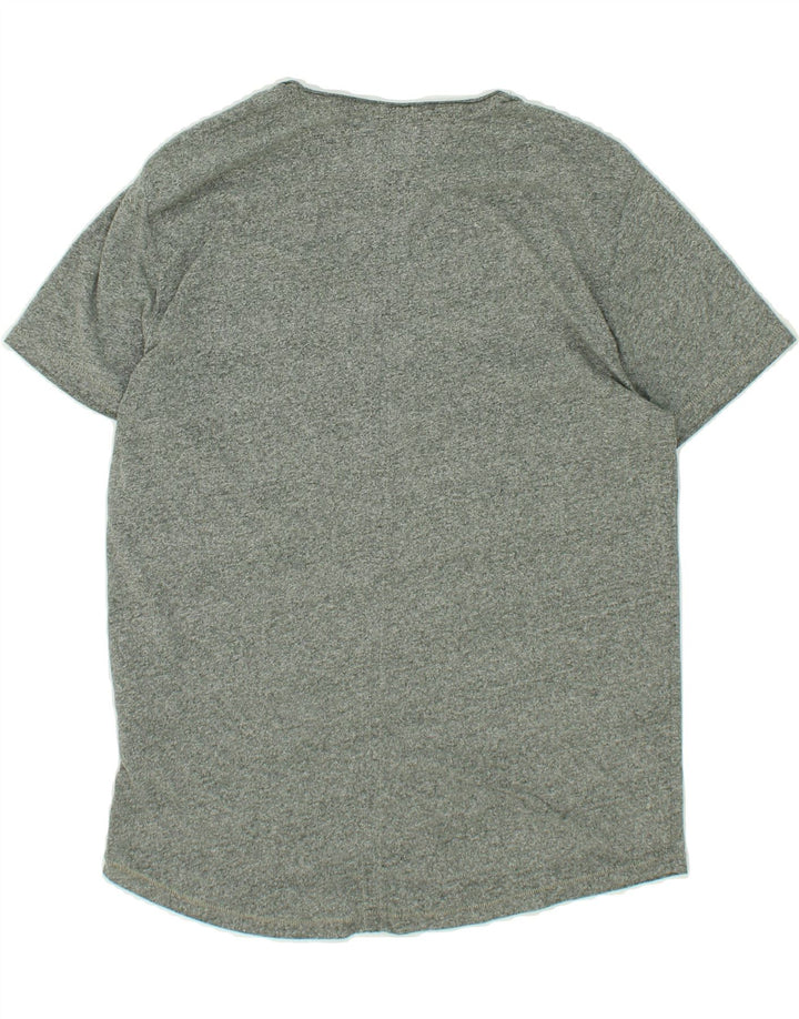 TOMMY HILFIGER Mens Regular Fit T-Shirt Top Medium Grey Flecked Cotton Vintage Tommy Hilfiger and Second-Hand Tommy Hilfiger from Messina Hembry 