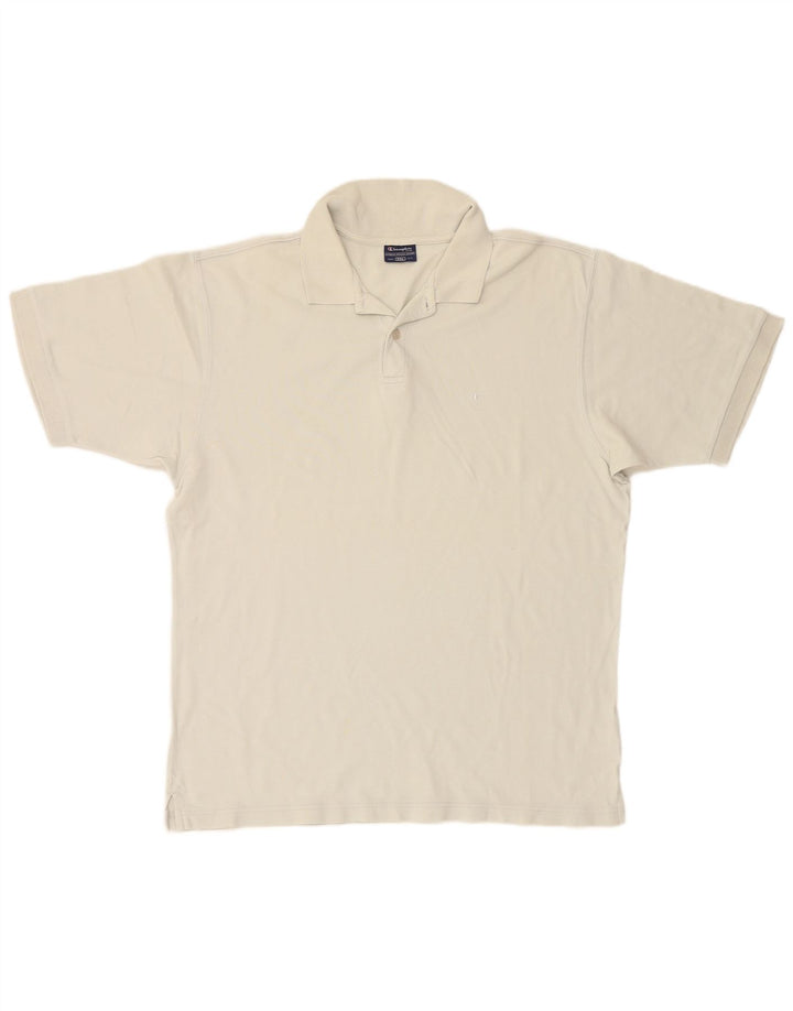 Camisa polo masculina CHAMPION 2XL algodão branco