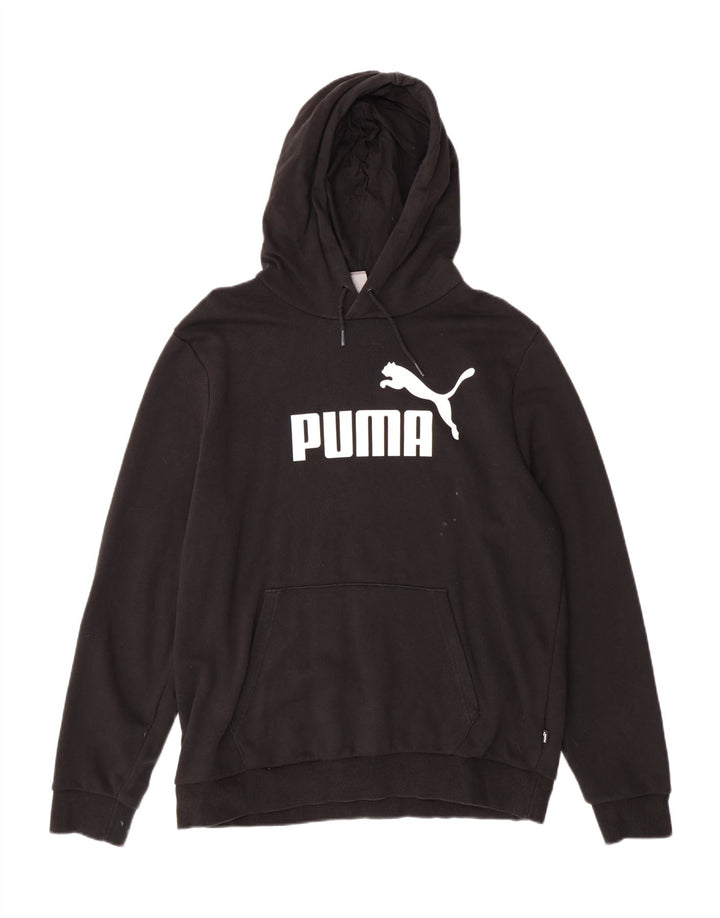 Jumper com capuz gráfico masculino PUMA grande preto