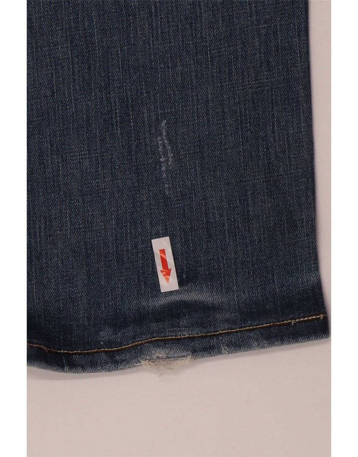 Diesel Feminino Ronhar Straight Jeans W32 L34 Azul Algodão