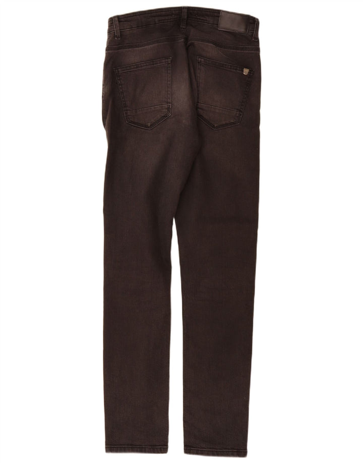 Zara Mens Slim Jeans EU 38 Pequeno W30 L32 Algodão Cinza
