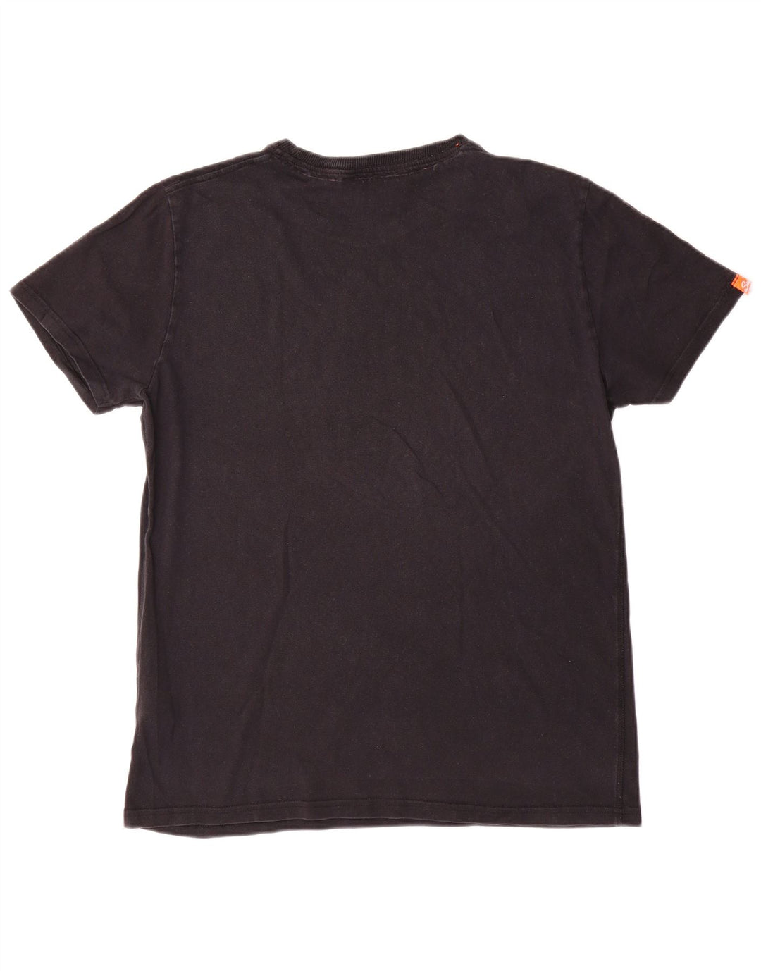 Superdry Mens Graphic T-Shirt Top Grande Algodão Preto