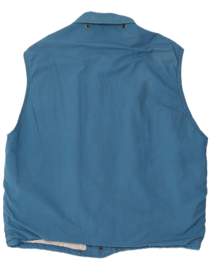 Colete gráfico masculino Carrera UK 42 XL azul colorblock poliéster