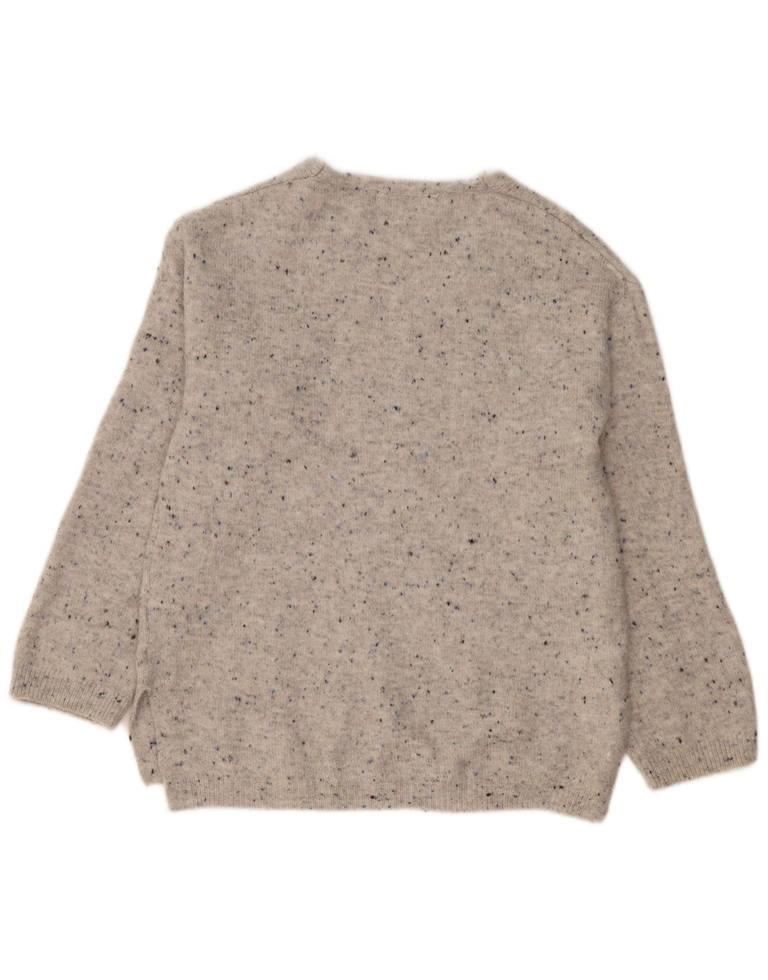 Suéter feminino oversized com decote em V UK 10 pequeno
