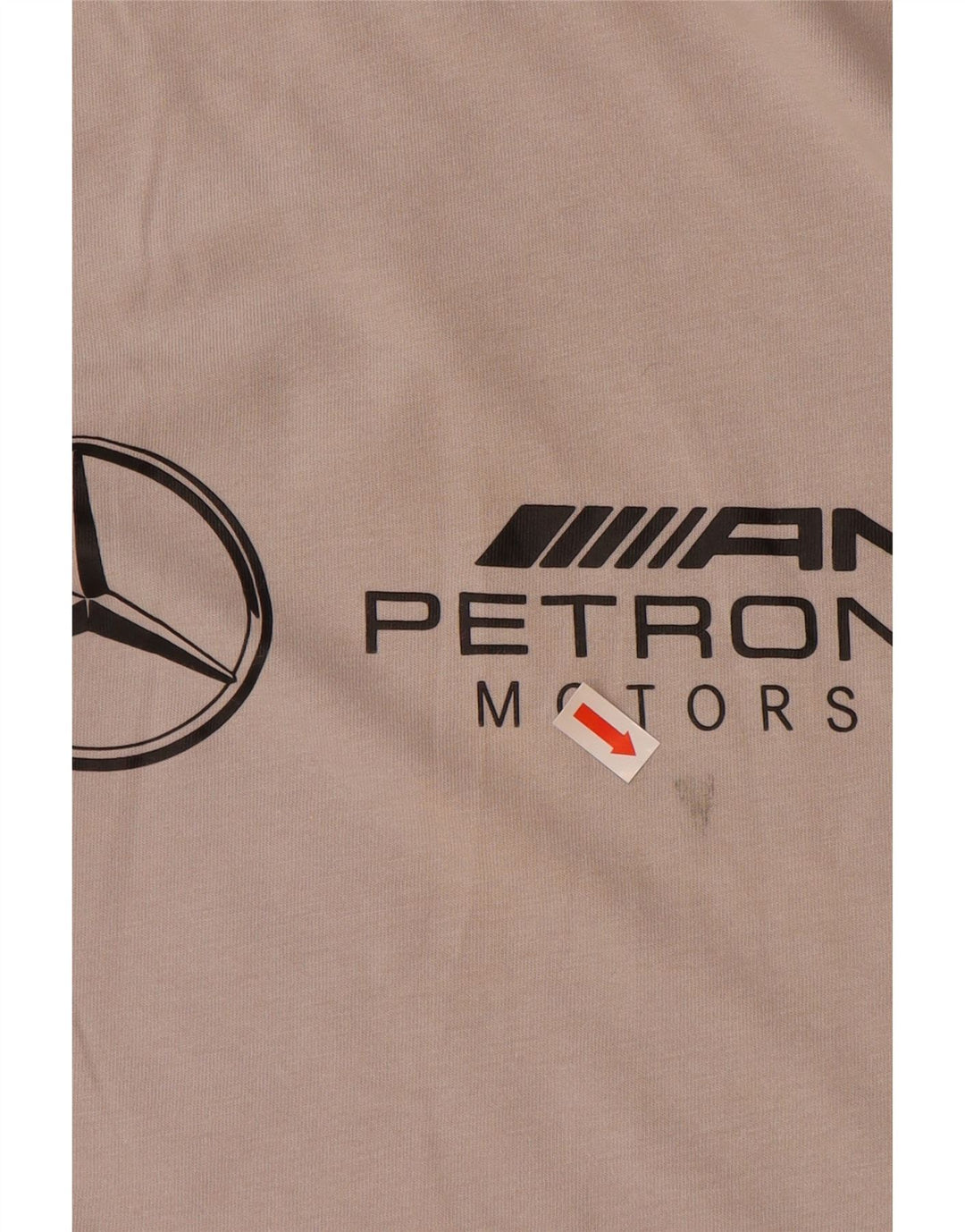 Camiseta masculina PUMA com estampa gráfica pequena de algodão cinza