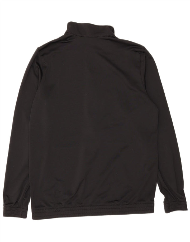 Casaco de treino gráfico Adidas para meninas 15-16 anos preto poliéster