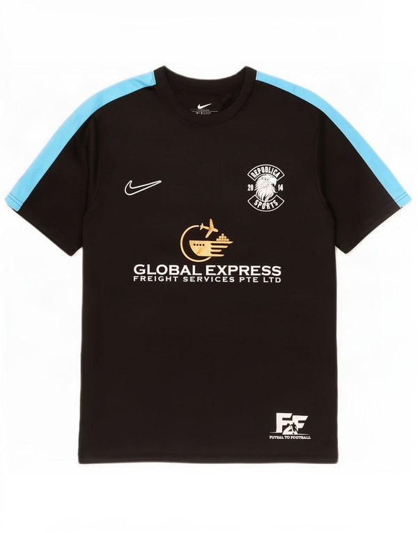 Camiseta Nike Masculina Dri Fit Slim Graphic Top 2XL Preto Colorblock Poliéster