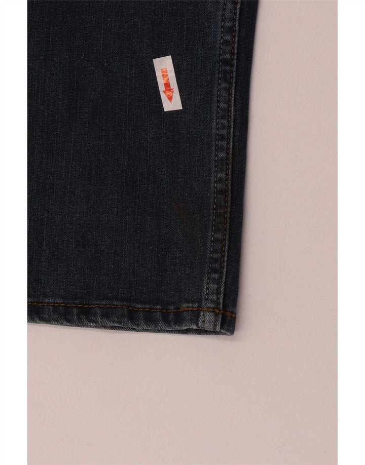 Wrangler Masculino Slim Straight Jeans W38 L30 Azul
