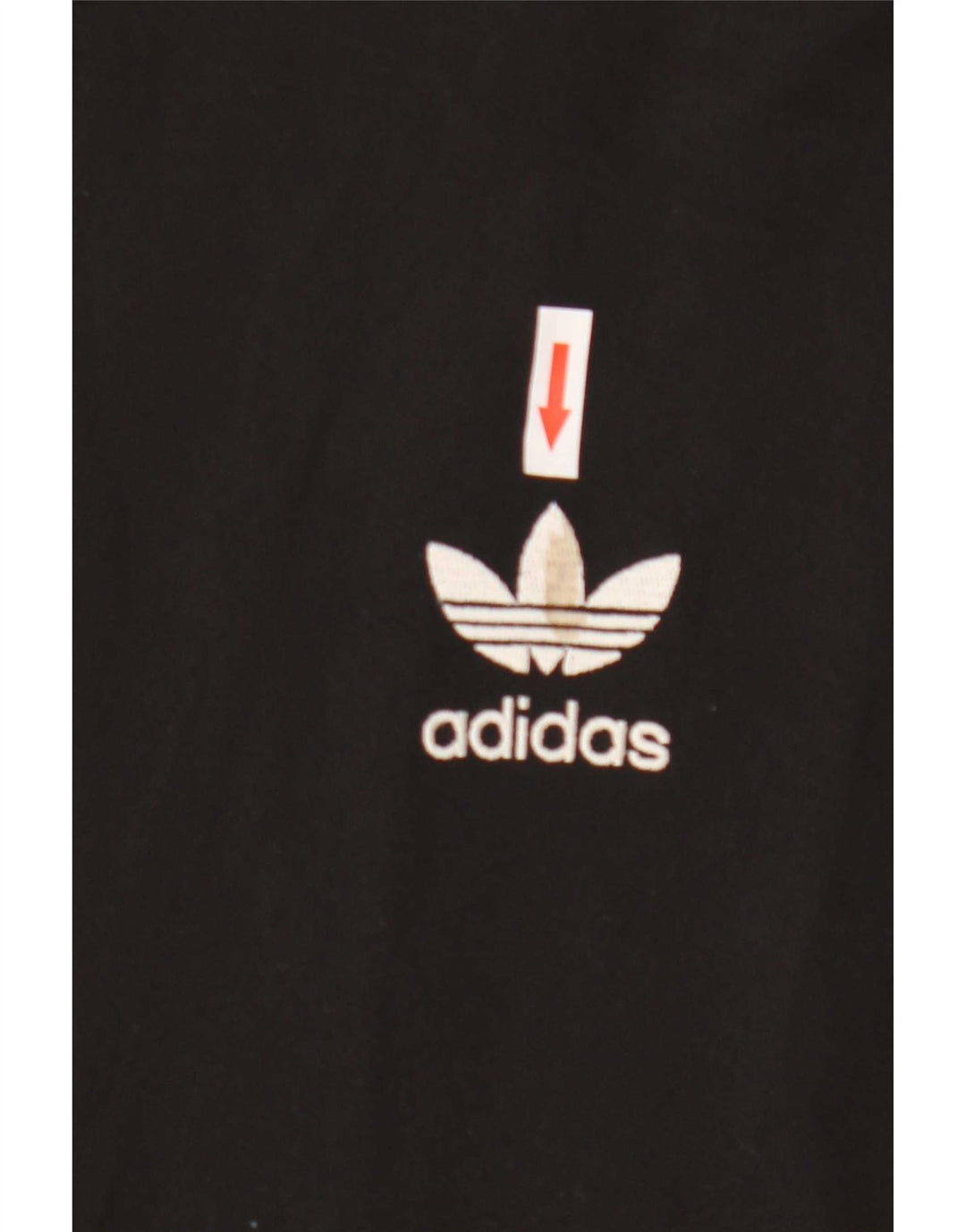 Adidas Mens Tracksuit Top Jacket UK 36/38 Pequeno Poliéster Preto