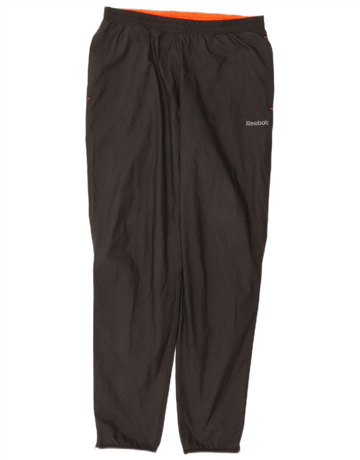 Reebok Mens Calças de treino Joggers Médio Preto Poliéster