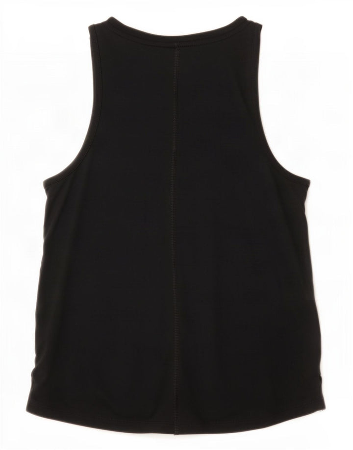 Colete gráfico Nike Girls Dri Fit Top 12-13 anos grande poliéster preto