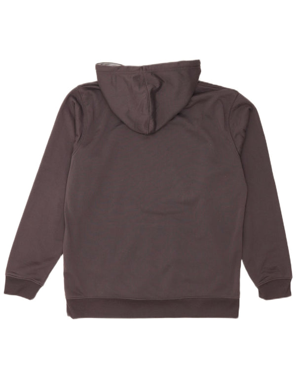 Reebok Mens Hoodie Jumper Médio Cinza Poliéster
