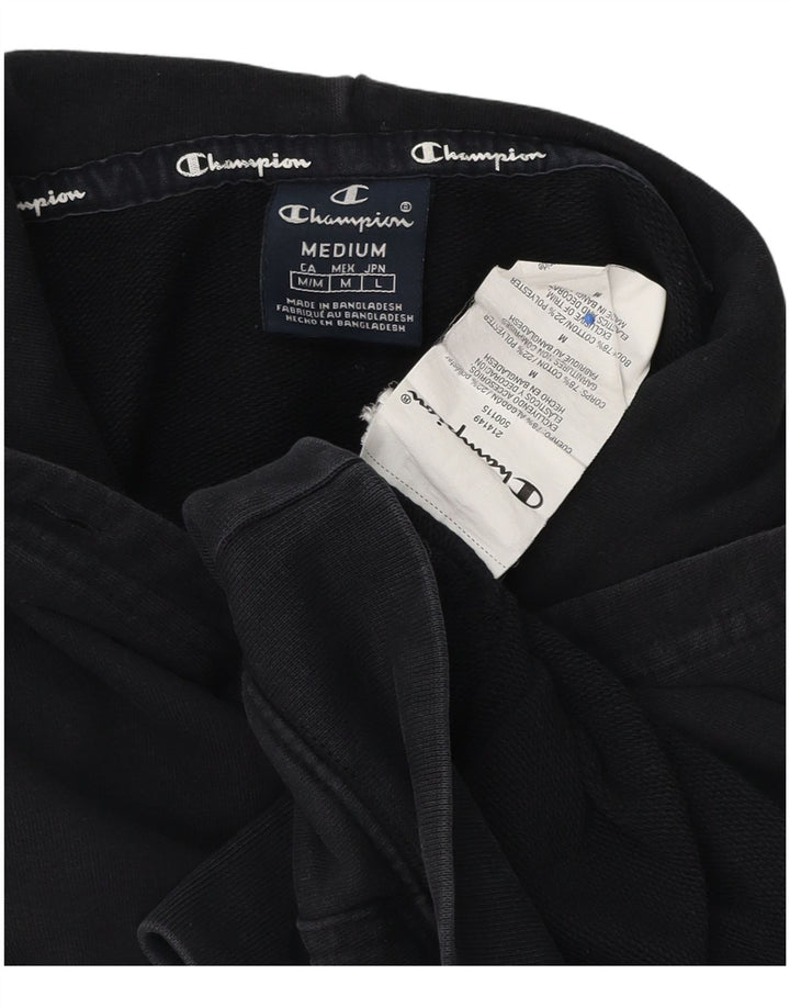 Jumper masculino com capuz Champion médio algodão azul marinho