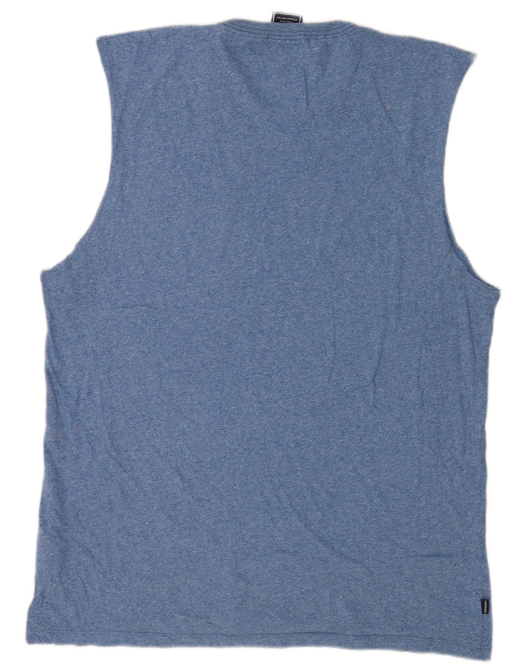 Colete masculino Superdry XL algodão manchado azul
