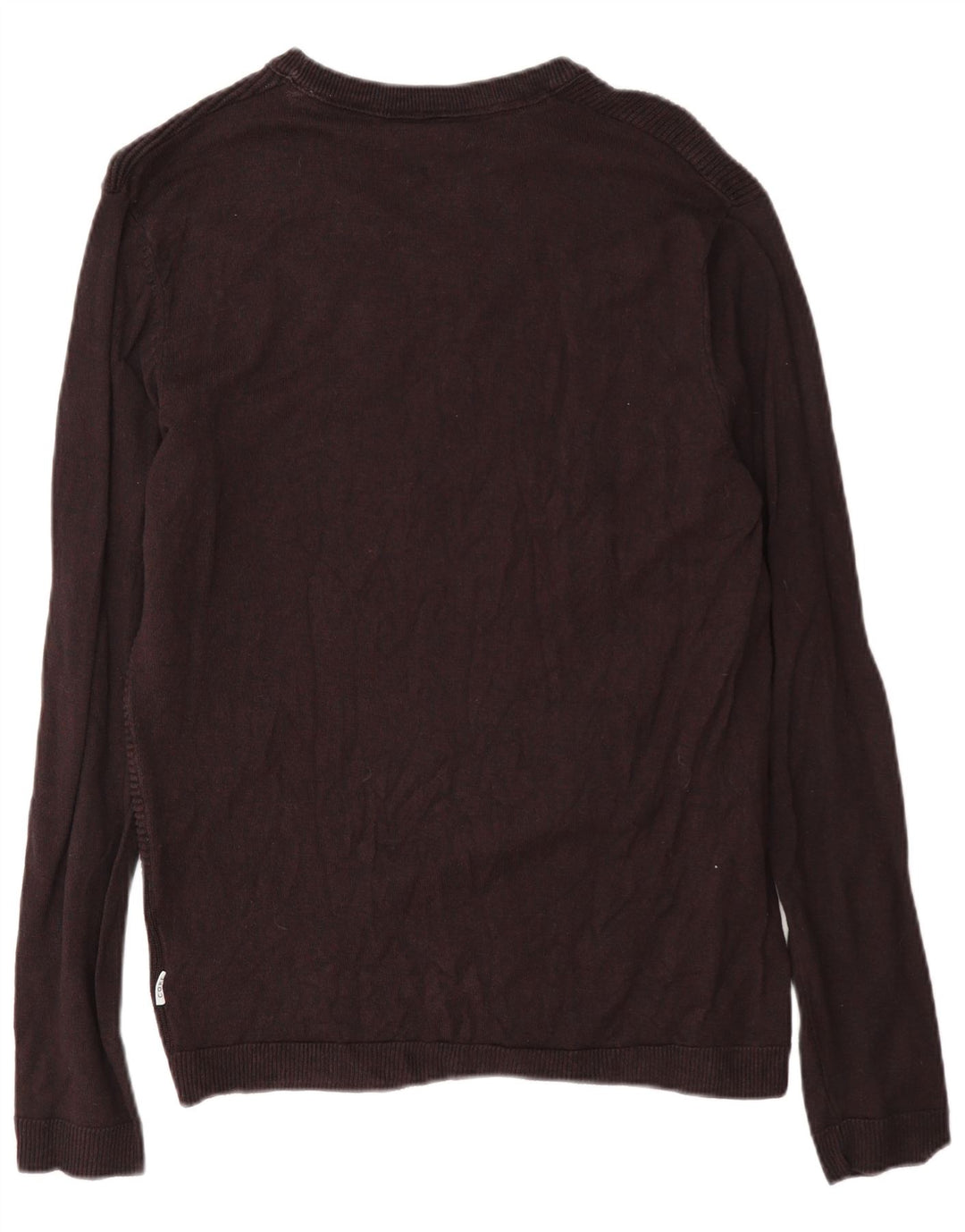 Suéter masculino Jack & Jones Core Regular Fit com gola canoa médio Borgonha