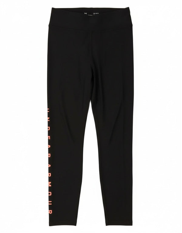 Under Armour Womens Graphic Leggings UK 12 Médio Preto Poliéster