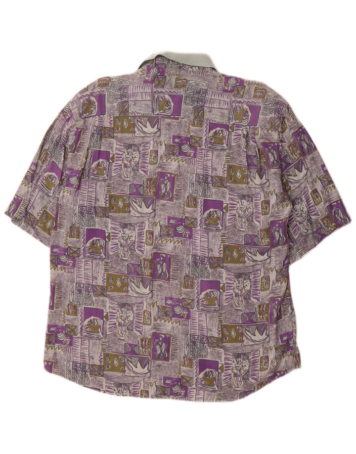 Camisa masculina de manga curta Globe Trotter tamanho 41/42 grande multicolorida