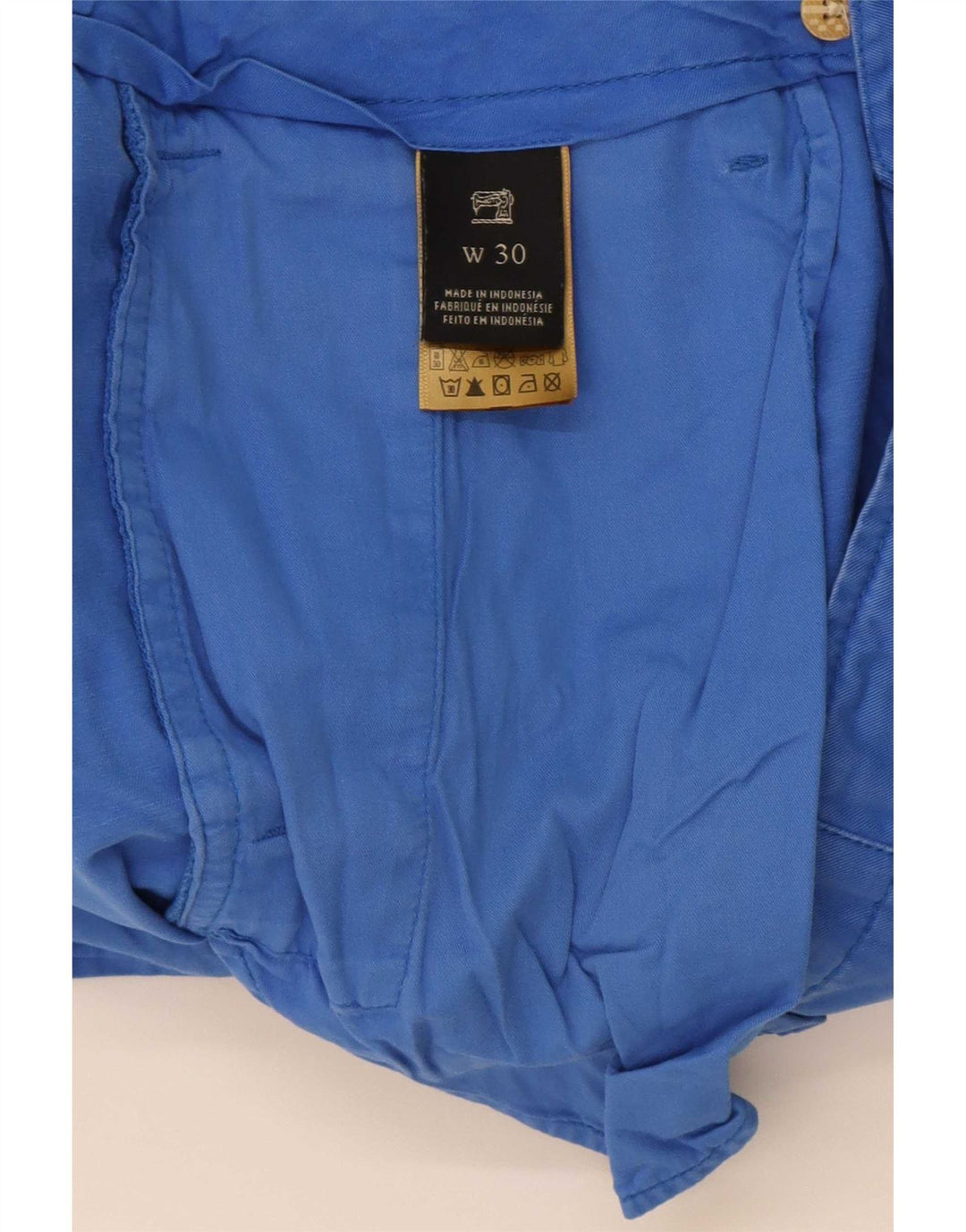 Scotch & Soda Mens Chino Shorts W30 Algodão Azul Médio