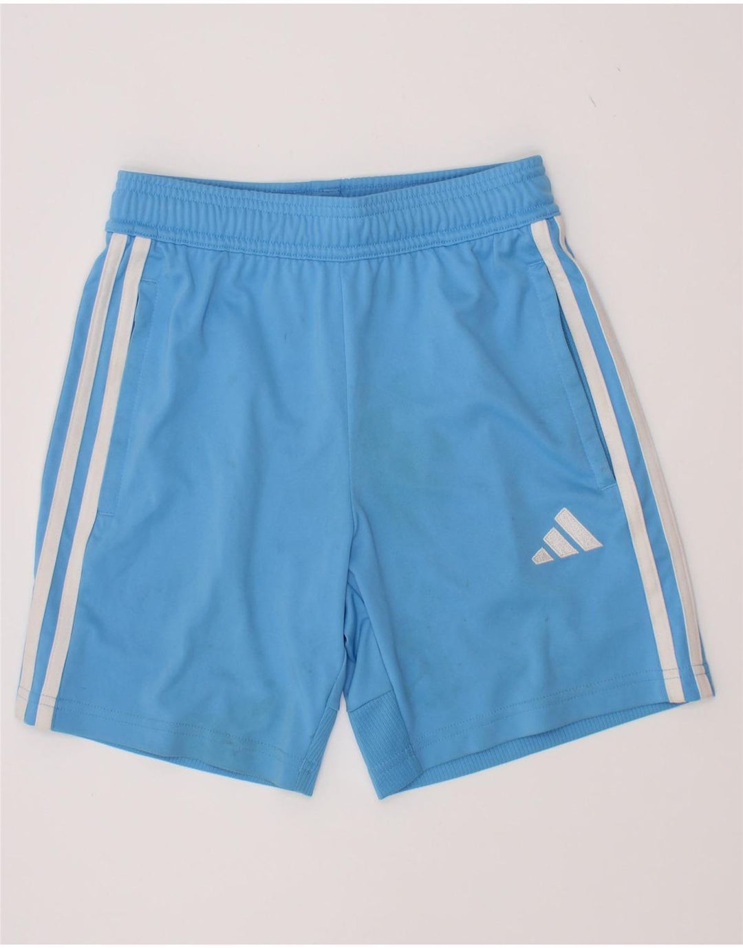 Shorts esportivos Adidas meninos 9-10 anos azul poliéster