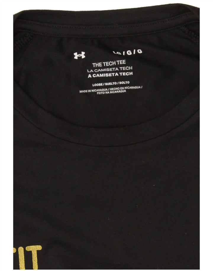Camiseta gráfica masculina Under Armour grande preta