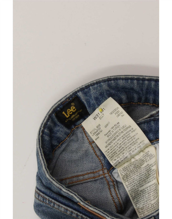 Lee Womens Elly Slim Straight Jeans W31 L29 Azul Algodão