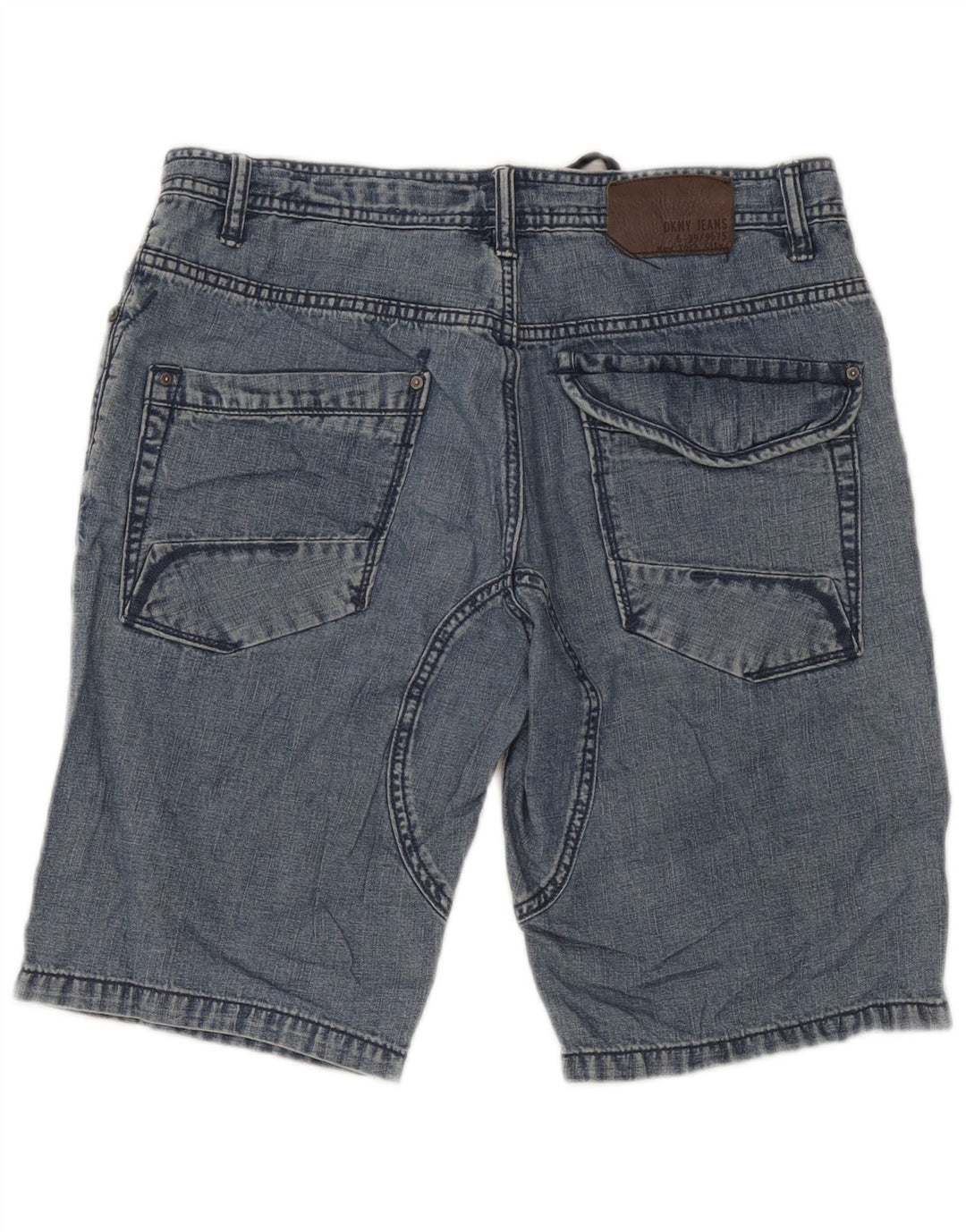 Shorts jeans masculino Dkny W31 algodão azul médio