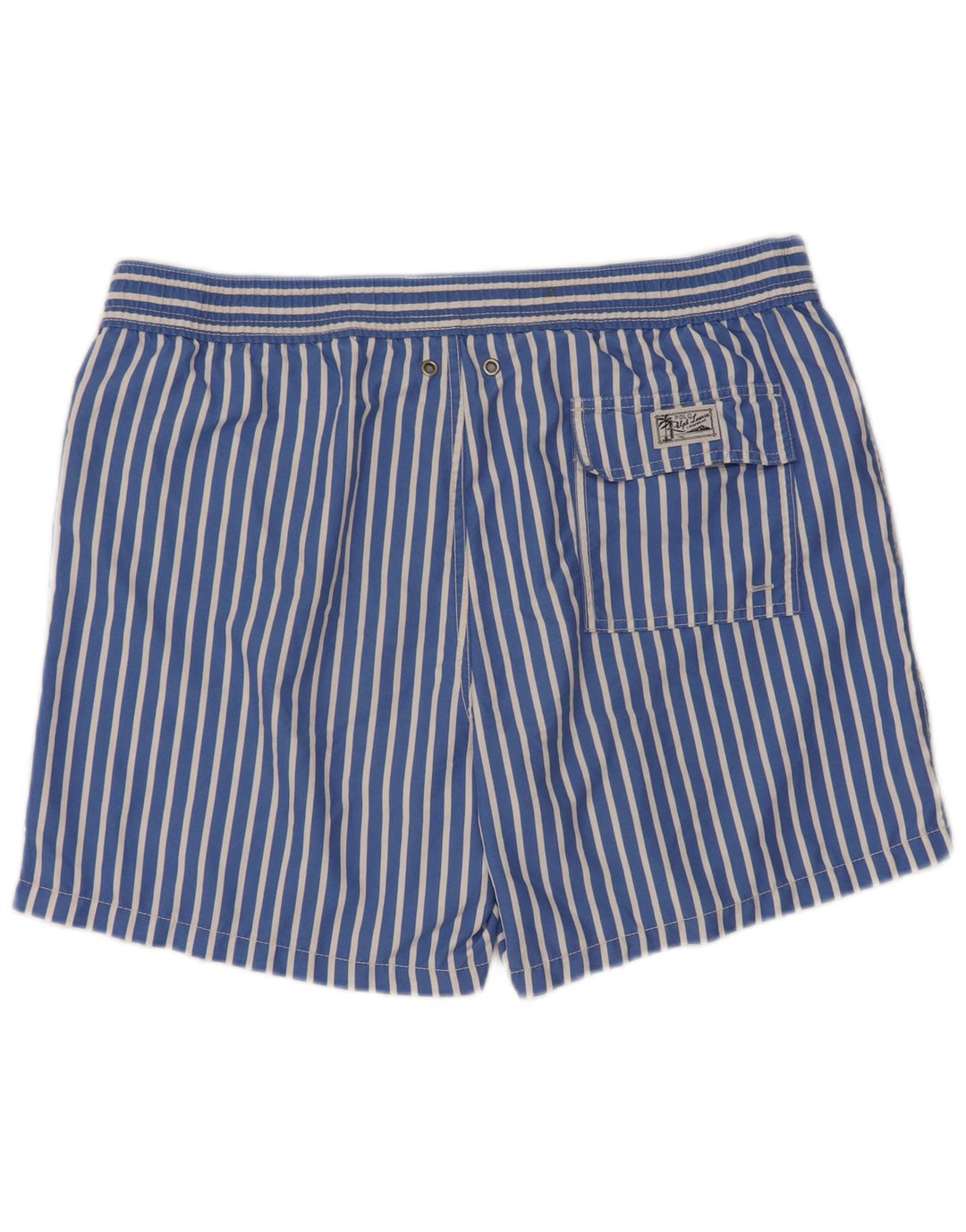 Polo Ralph Lauren Shorts de natação masculino poliéster listrado azul médio