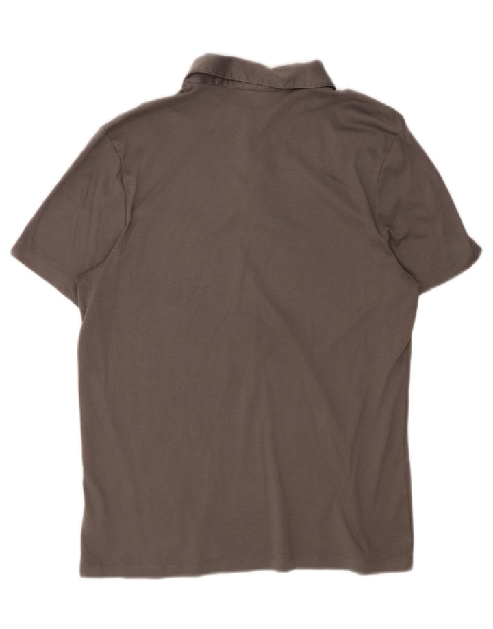 Camisa polo masculina MICHAEL KORS grande algodão cinza