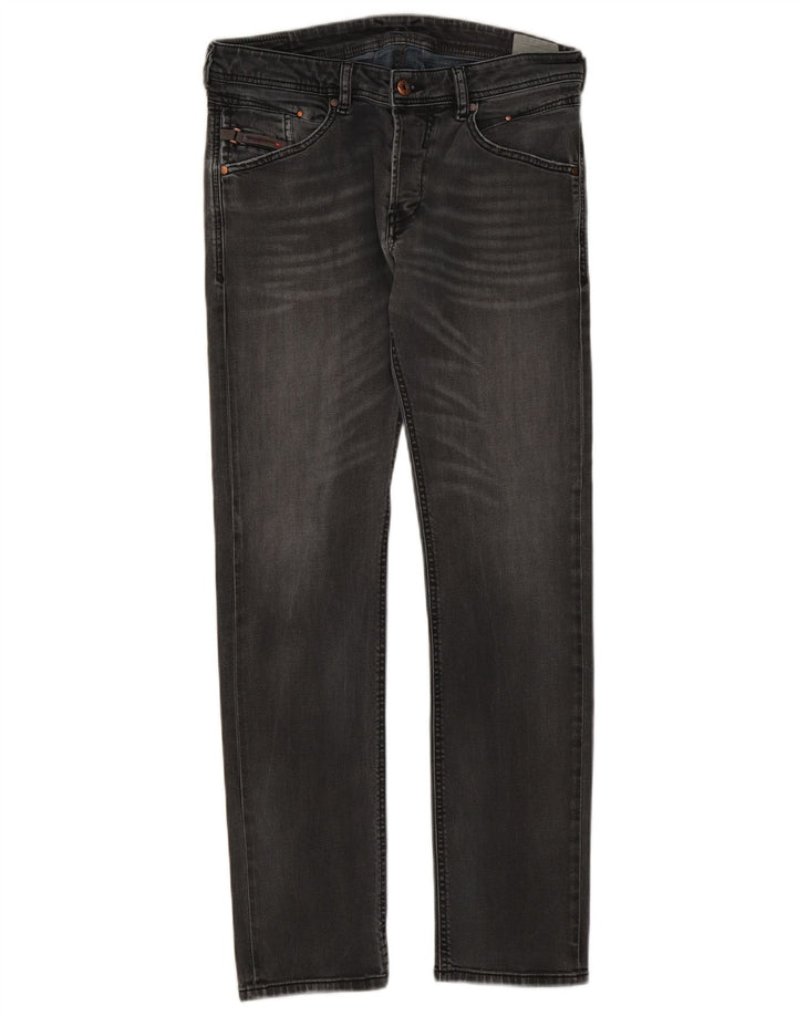 Diesel Feminino Belther Regular Slim Jeans W30 L30 Cinza Algodão