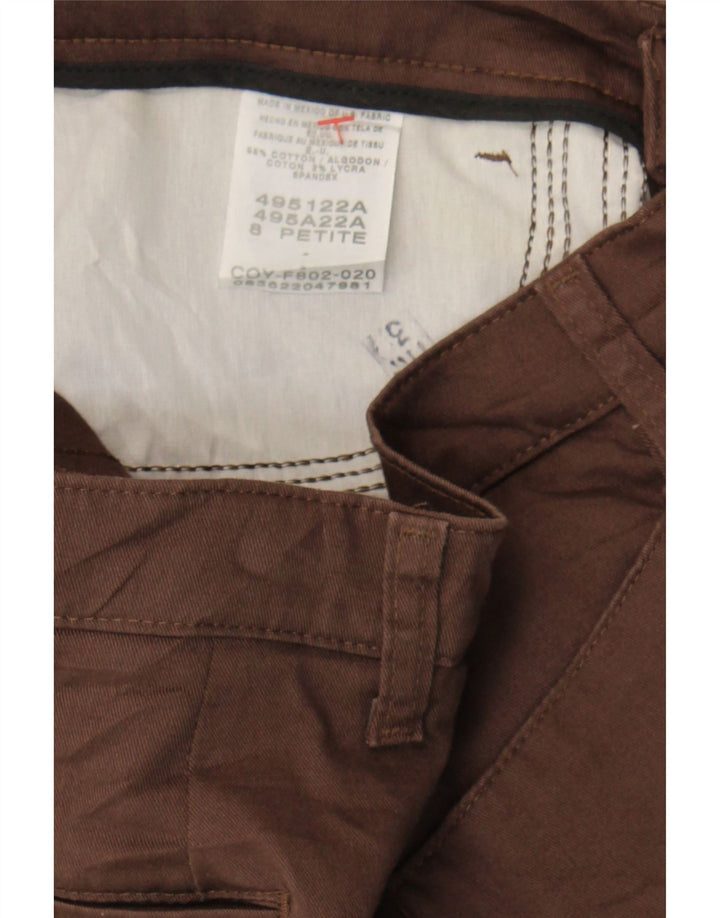 LEE Womens Straight Casual Trousers US 8 Medium W29 L27 Brown Cotton Vintage Lee and Second-Hand Lee from Messina Hembry 