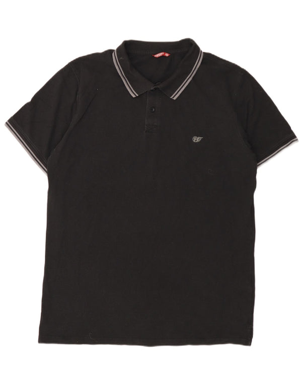 Camisa polo masculina Carrera 2XL algodão preto