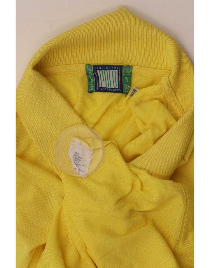 Camisa pólo masculina Sergio Tacchini 2XL algodão amarelo