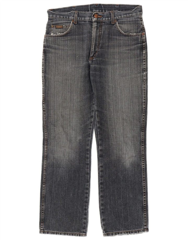 Wrangler masculino regular fit jeans reto W34 L32 algodão azul