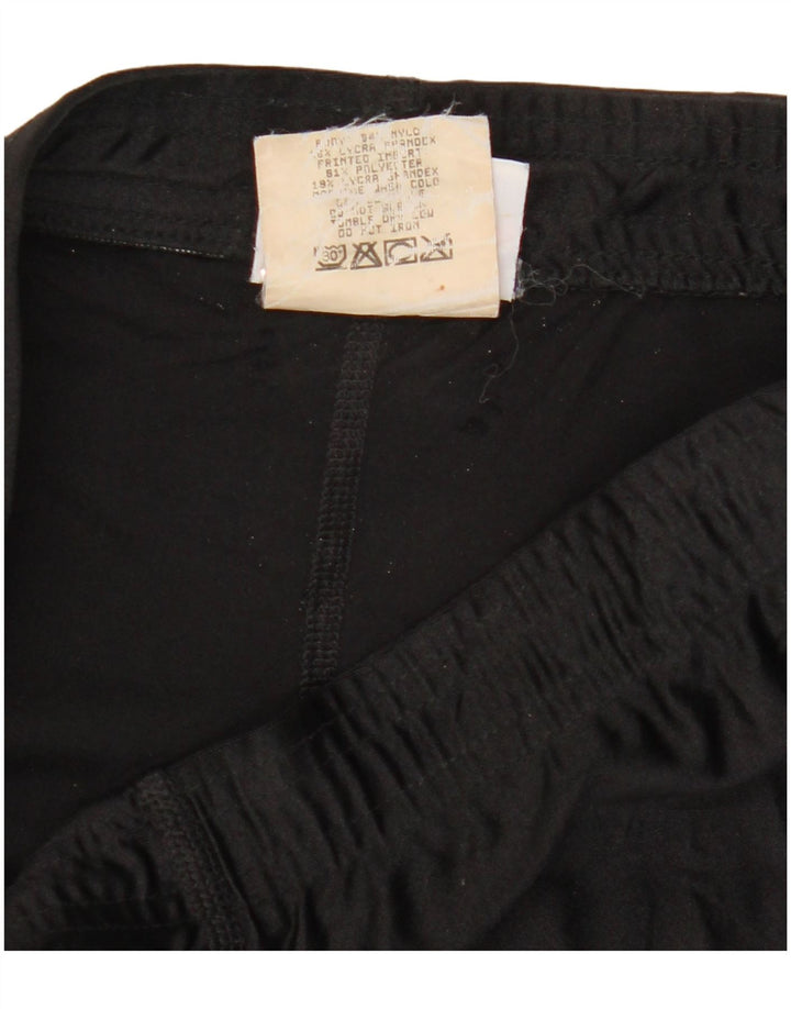 Leggings femininos Reebok UK 12 médio preto colorblock poliéster