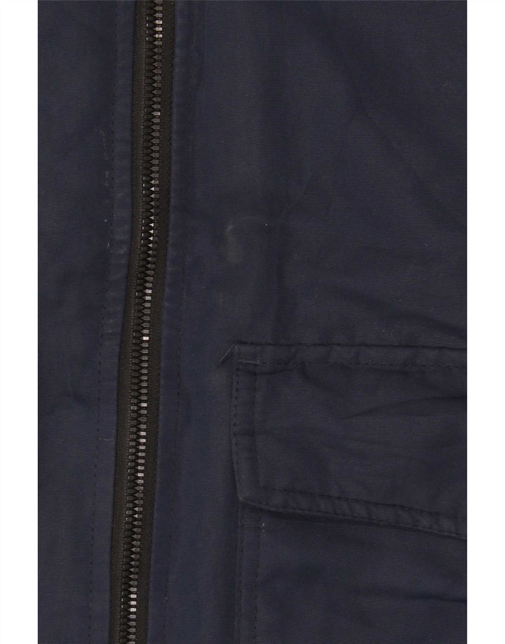 Casaco acolchoado com capuz para meninos Jack & Jones 13-14 anos azul marinho poliéster