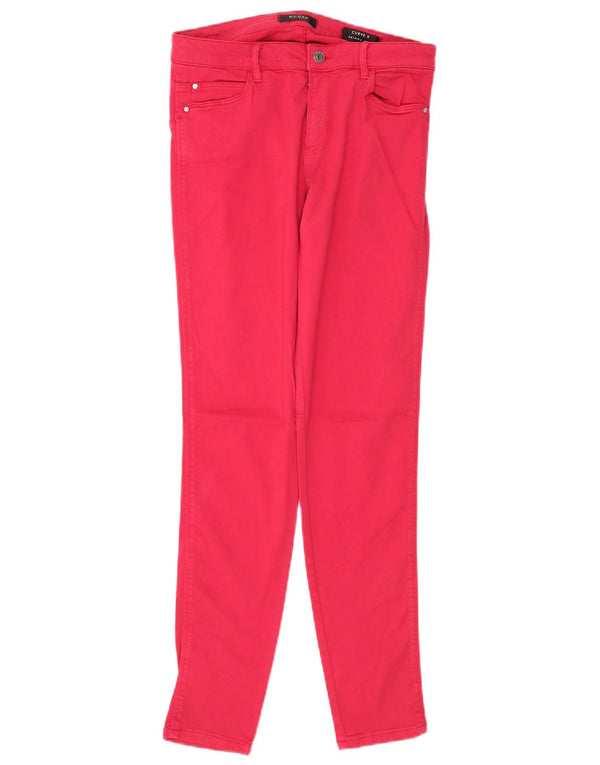 Guess Womens Curve X Skinny Jeans W30 L30 Algodão Rosa