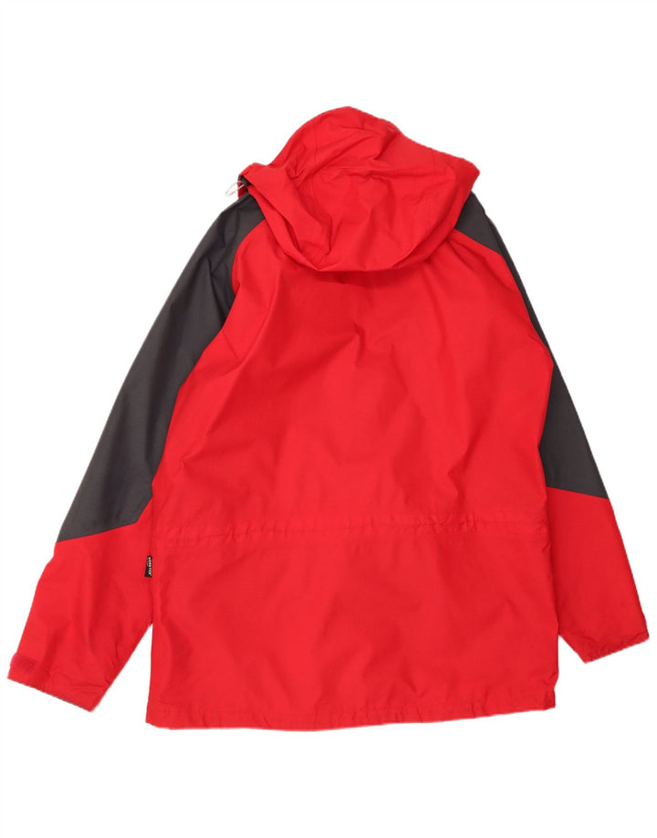 Jaqueta de chuva masculina Berghaus com capuz UK 38 Medium Red Colourblock Nylon