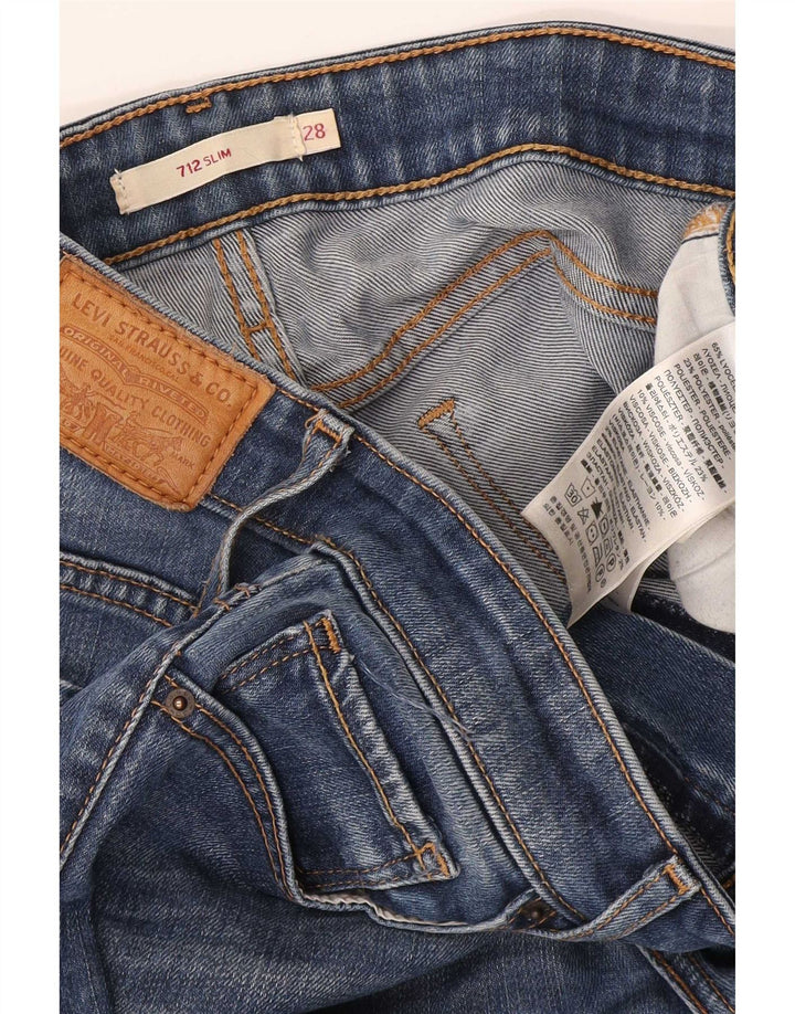 Jeans Levis 712 Slim Feminino W28 L32 Azul Lyocell