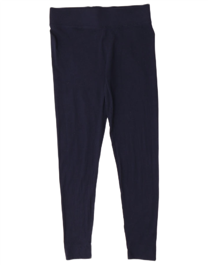Leggings femininos Marks & Spencer Reino Unido 12 viscose azul marinho médio
