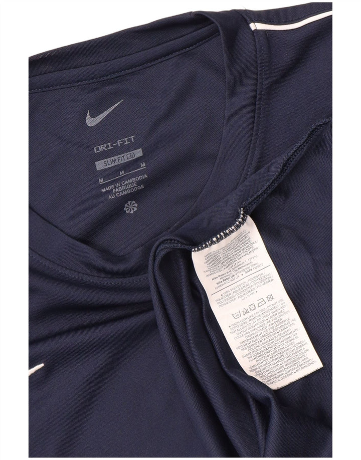 Camiseta Nike masculina Washington Slim Fit gráfica top médio azul marinho