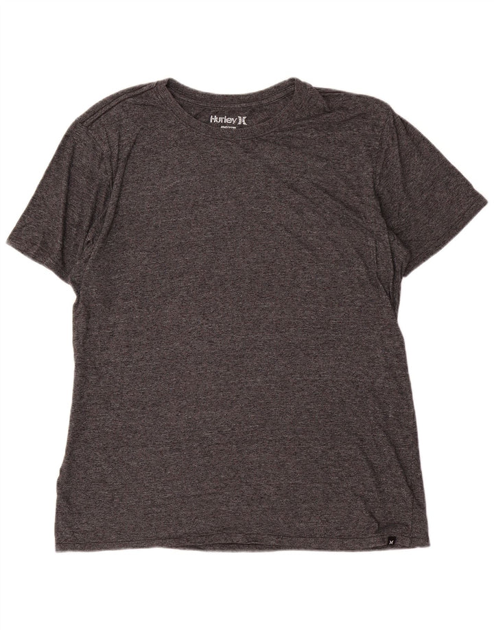 Camiseta masculina Hurley grande poliéster manchado cinza