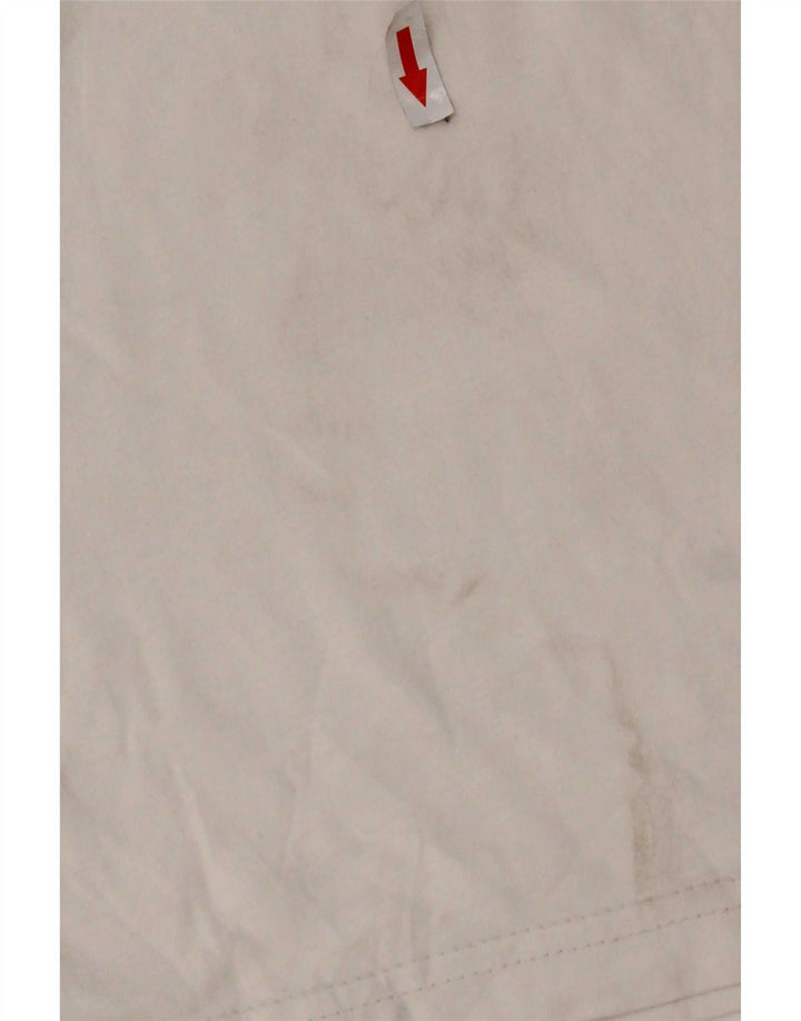 Adidas Mens Graphic T-Shirt Top Médio Algodão Branco